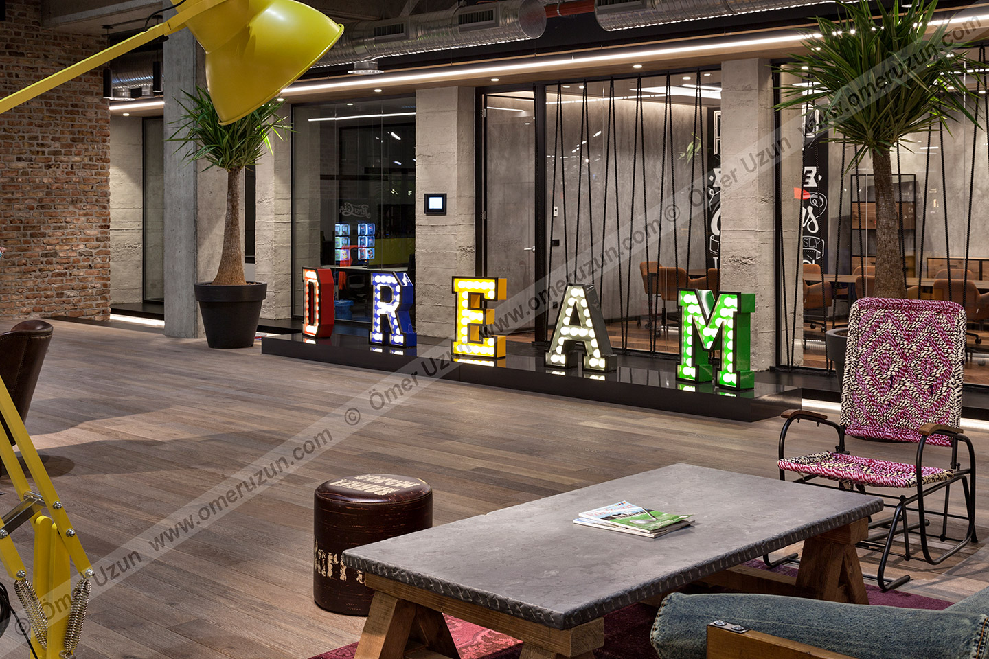 D.ream corporate office brand name close up