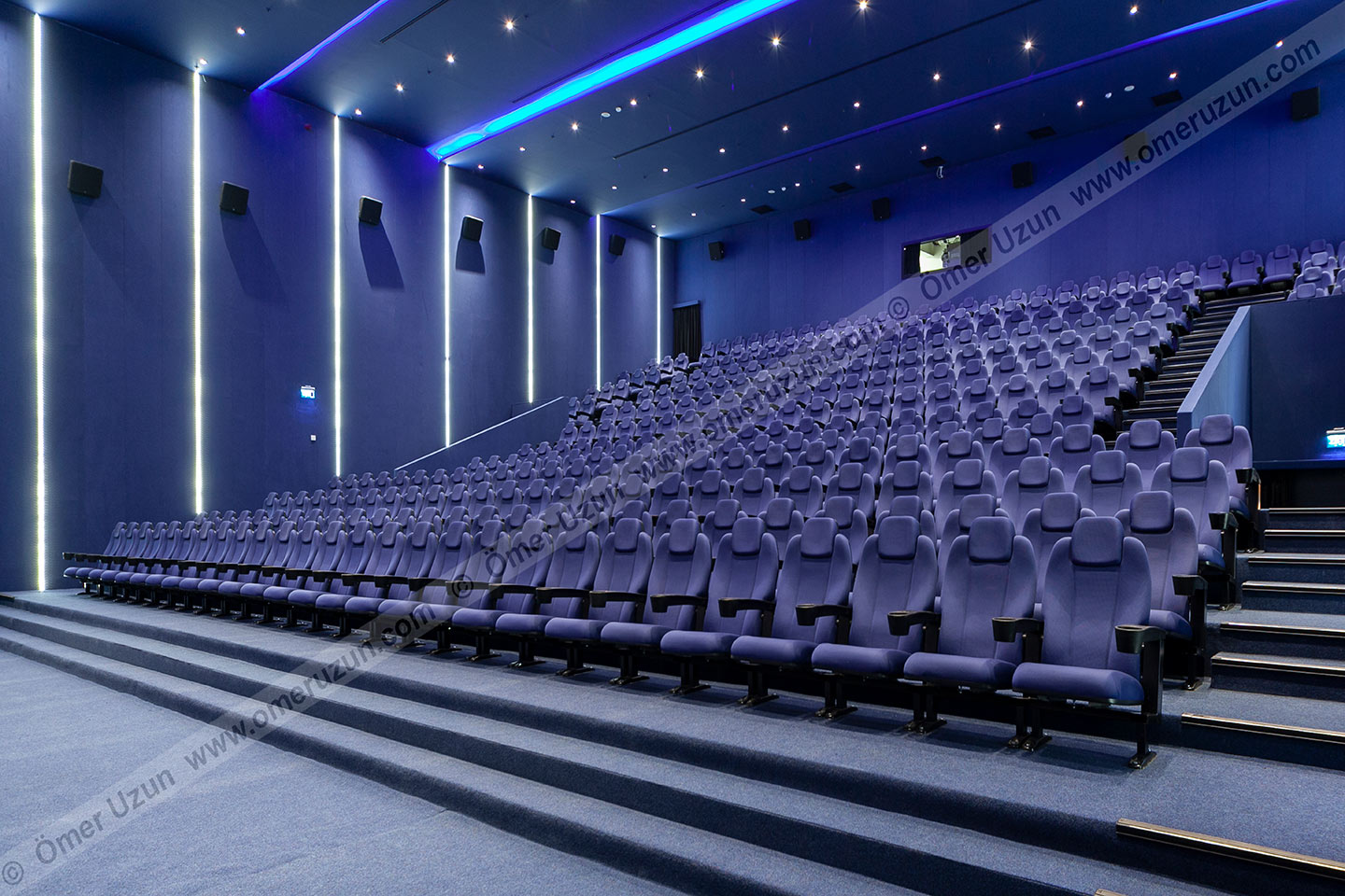 Cinemaximum Movie Theater interior purple seats