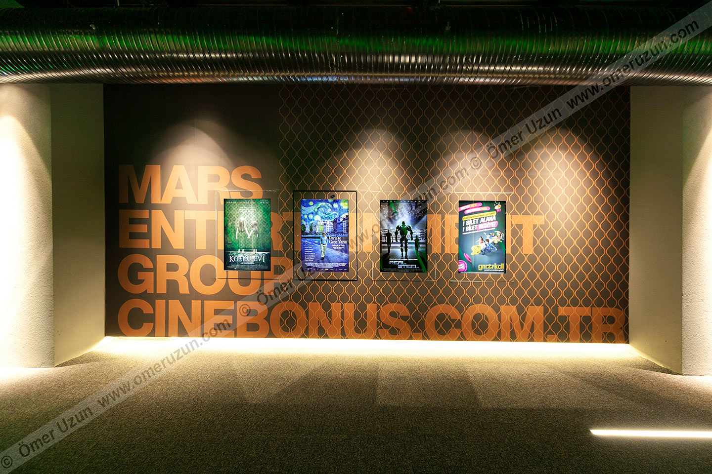 Cinemaximum Movie Theater wall with movie ads