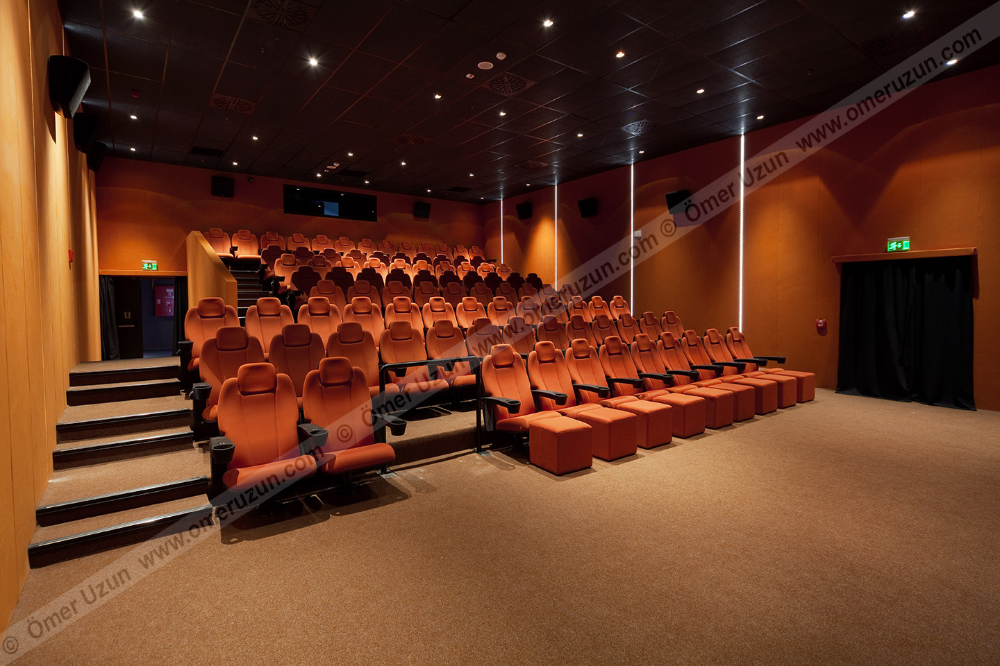 Ankara Gordion Movie Theater interior orange seats
