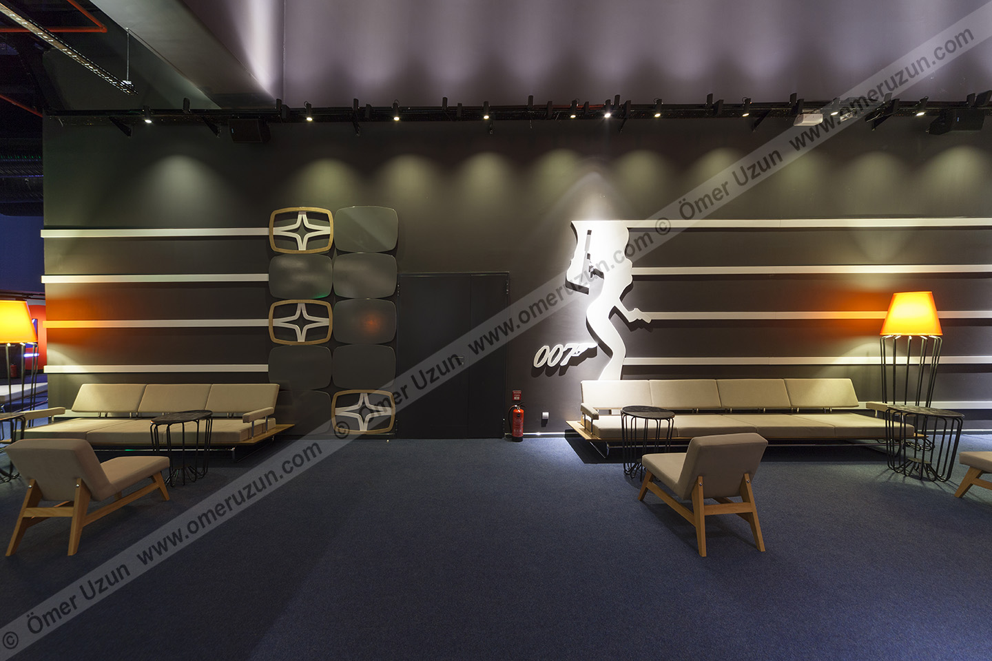 Ankara Gordion Movie Theater wall decor and seats