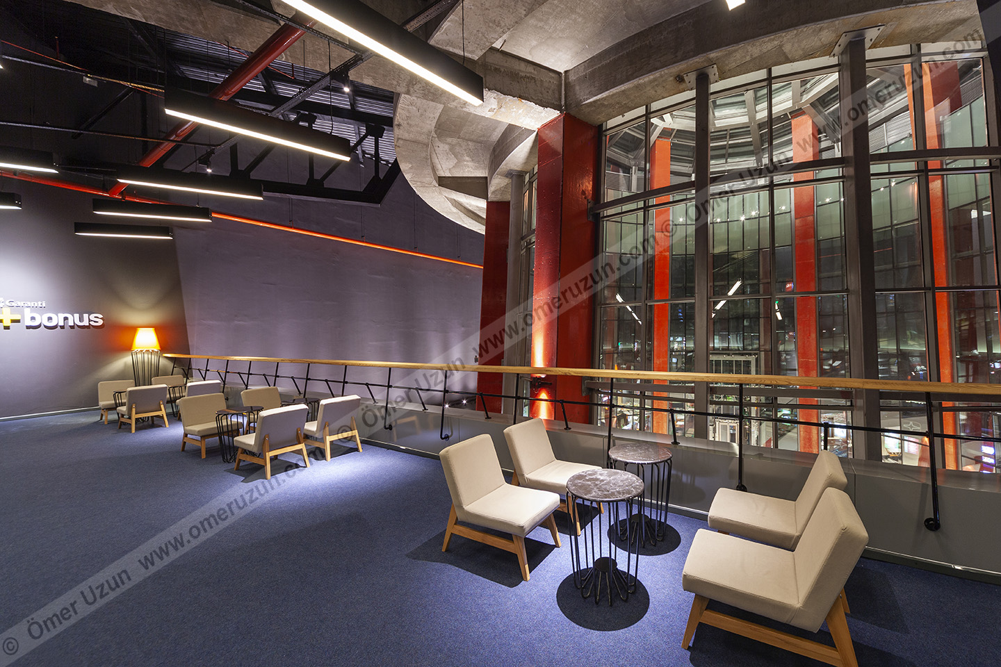 Ankara Gordion Movie Theater waiting area seats different angle 