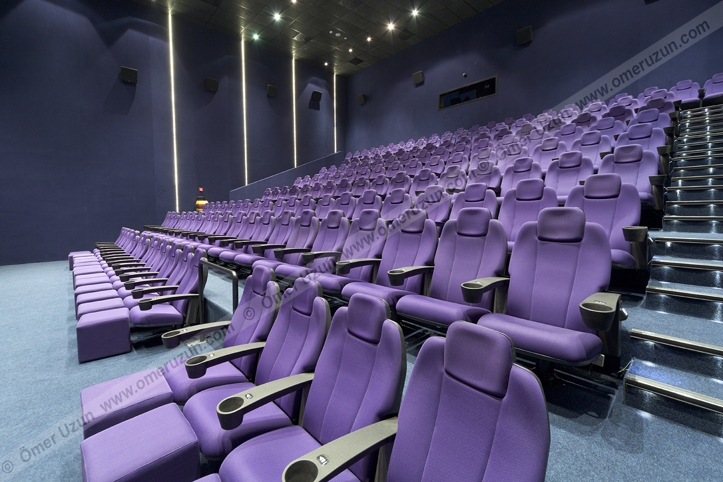 Ankara Gordion Movie Theater interior purple seats
