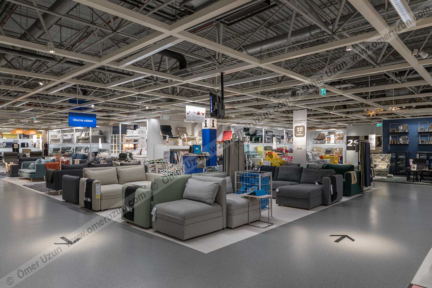 IKEA store in Turkey interior view wide angle