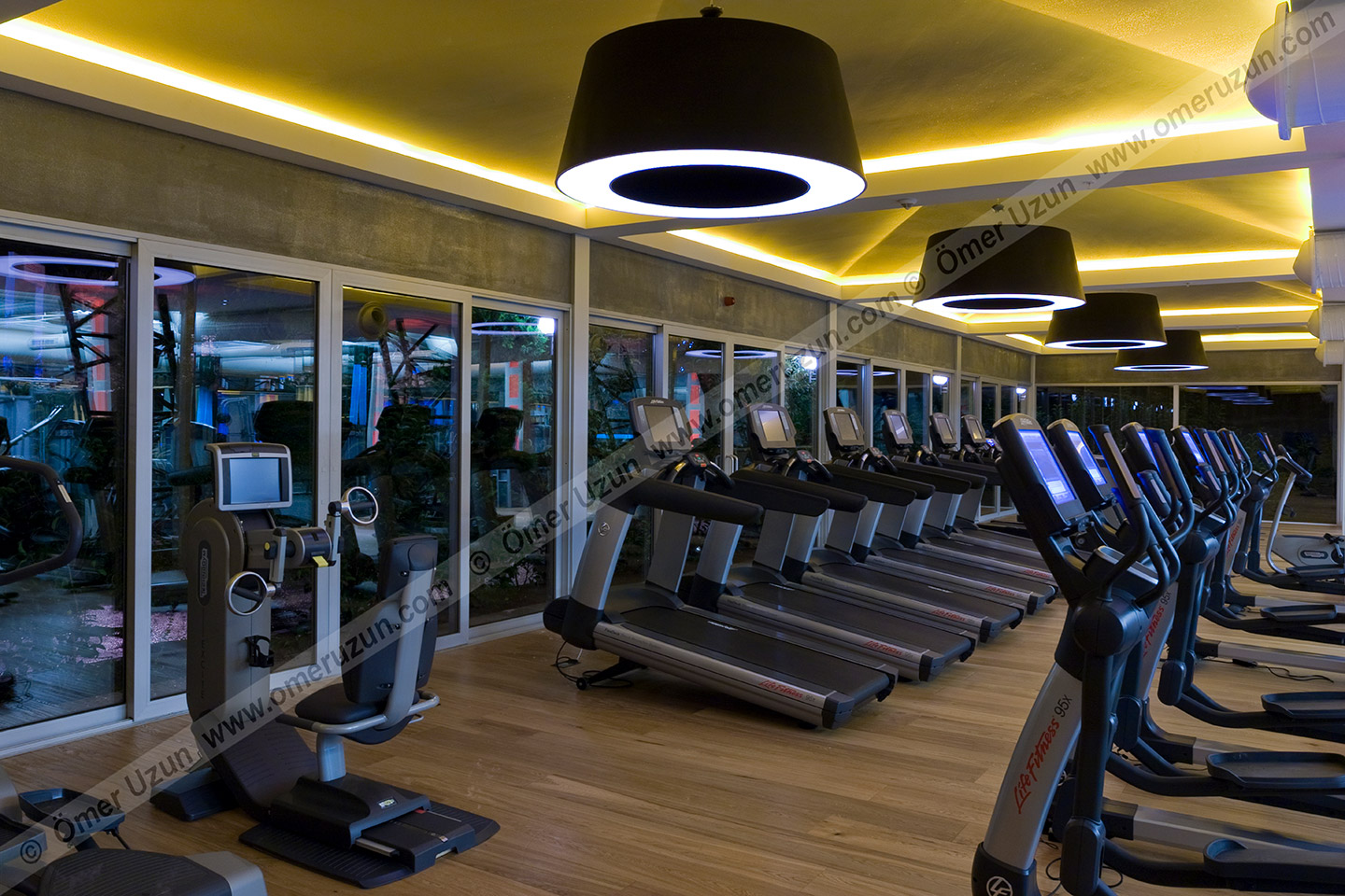 MAC Gym Istanbul interior treadmills