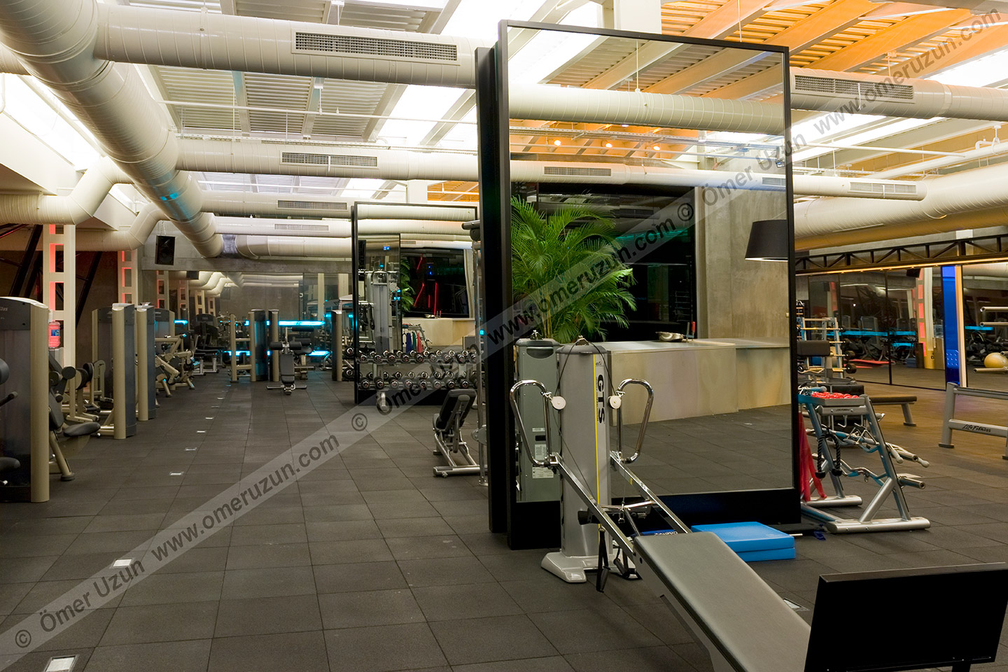 MAC Gym Istanbul training hall weight lifting devices