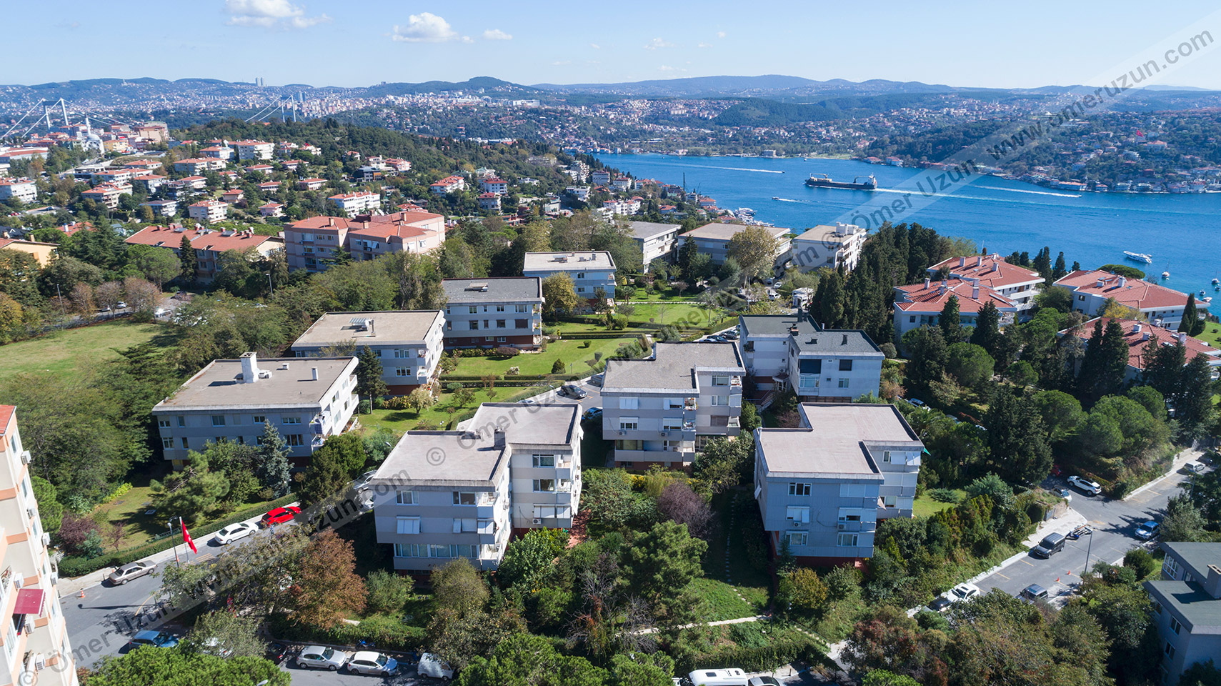 Maya Holding Construction Projects buildings with garden and Bosphorus view