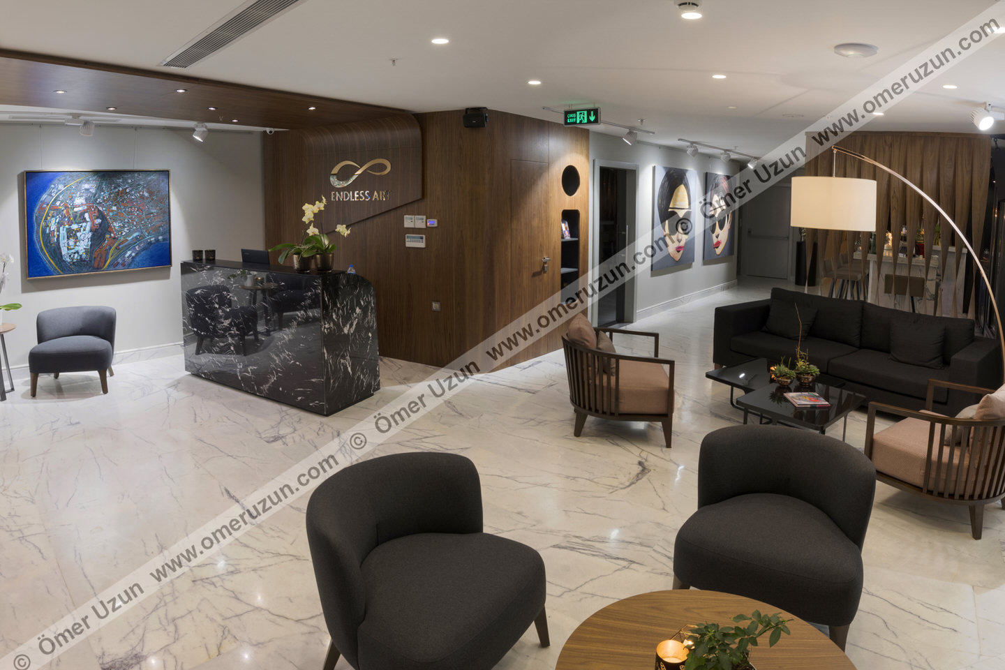 Endless Art Hotel Lobby Wide Angle