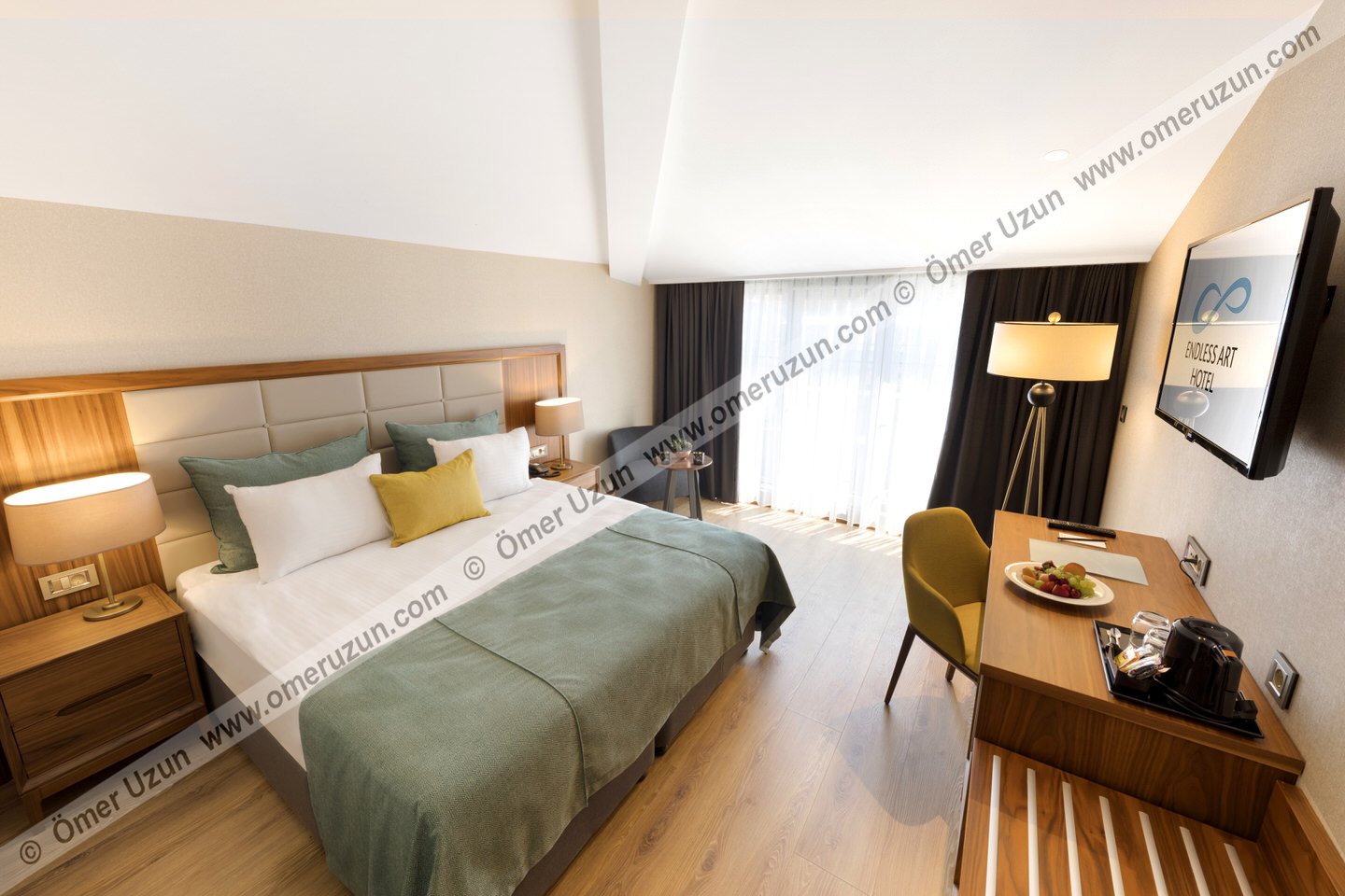Endless Art Hotel Bedroom Wide Angle
