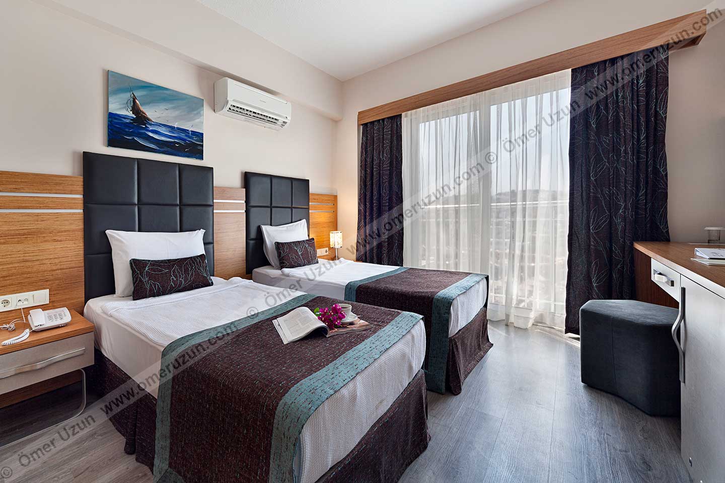 Golden Age Hotel Bodrum 2 Single Bed Bedroom