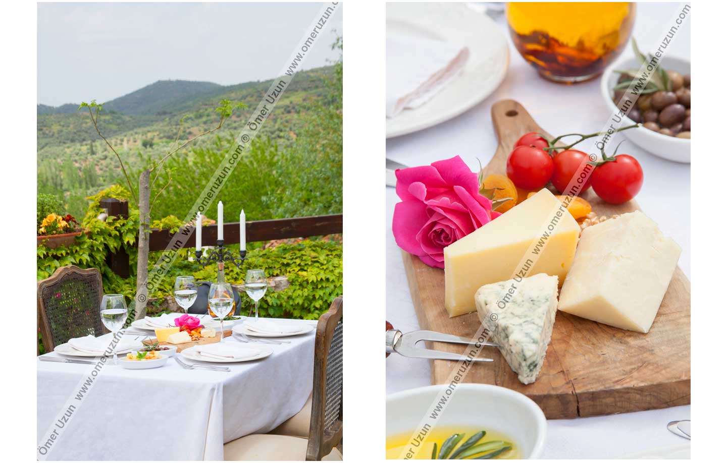 Gullu Konakları Boutique Hotel Outdoor Dining Area with Cheese Detail