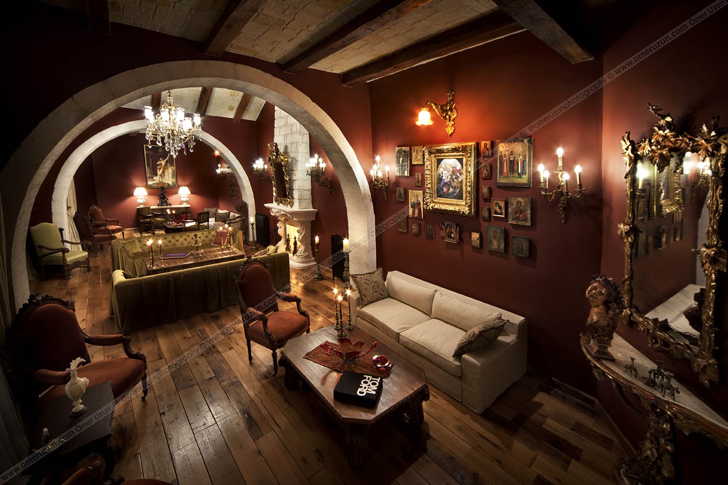 Sacred House Hotel Cappadocia Interior Detail with Candles