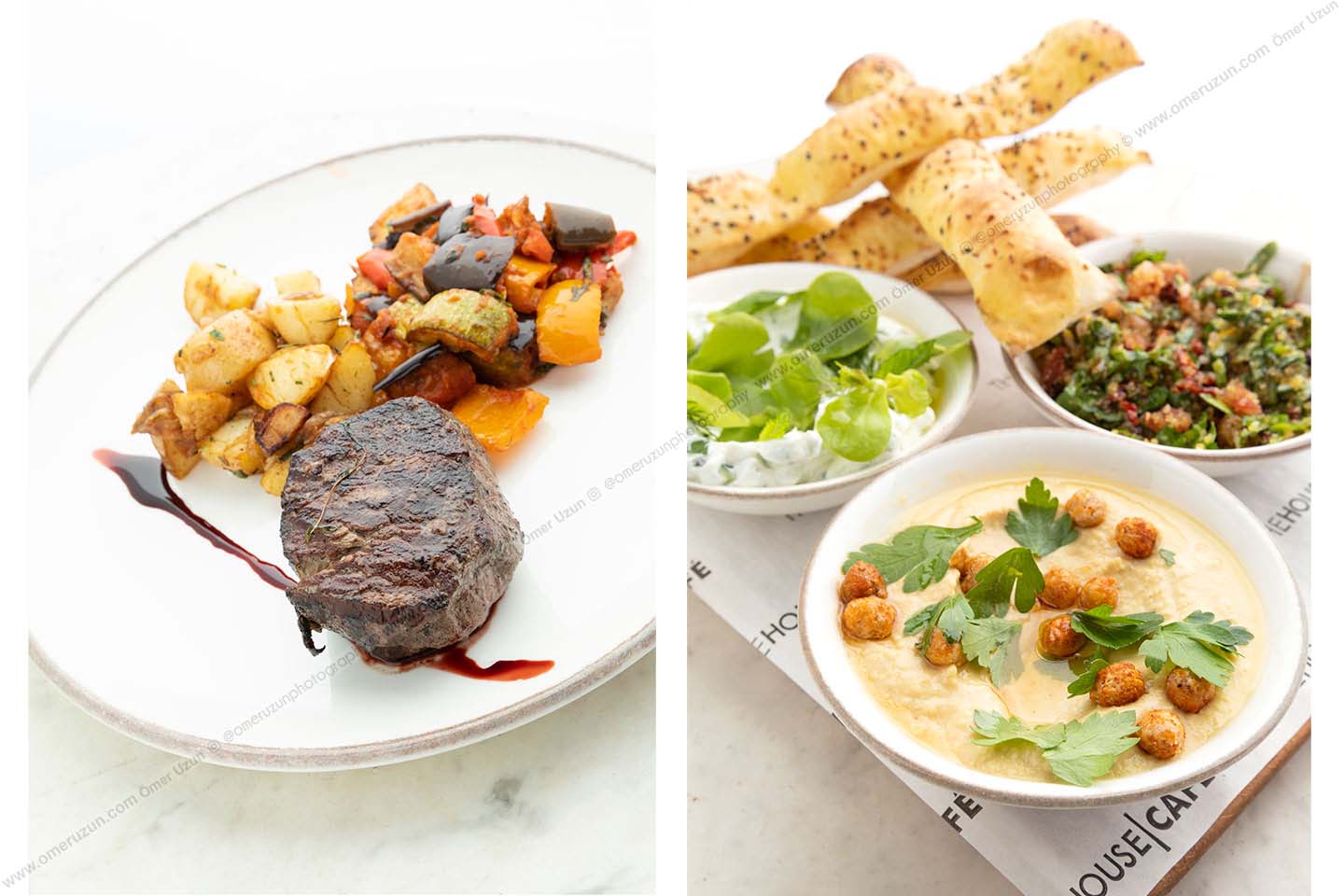 the house cafe et ve sebze menüleri yemek fotoğraf çekimi