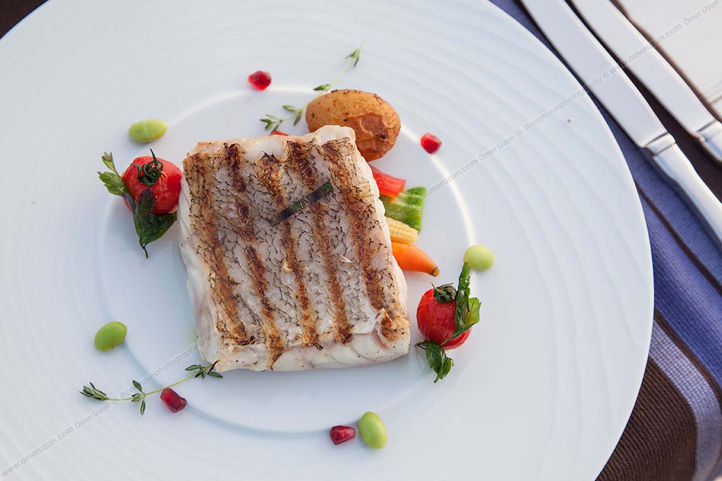 balık tabağı yakın çekim