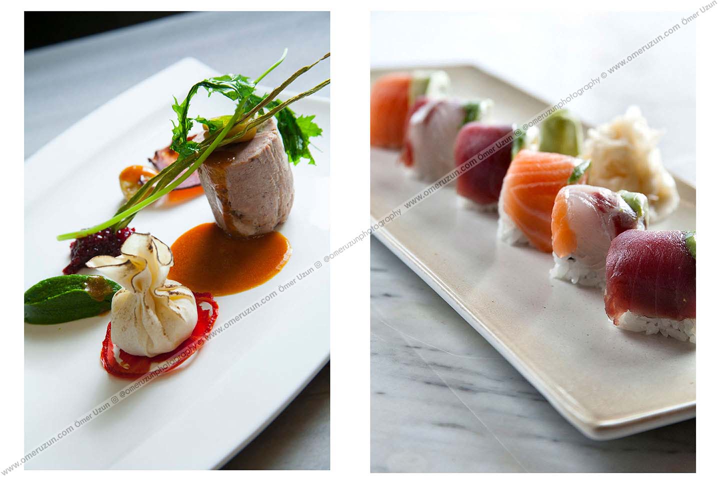 yakın plan suşi fotoğrafları