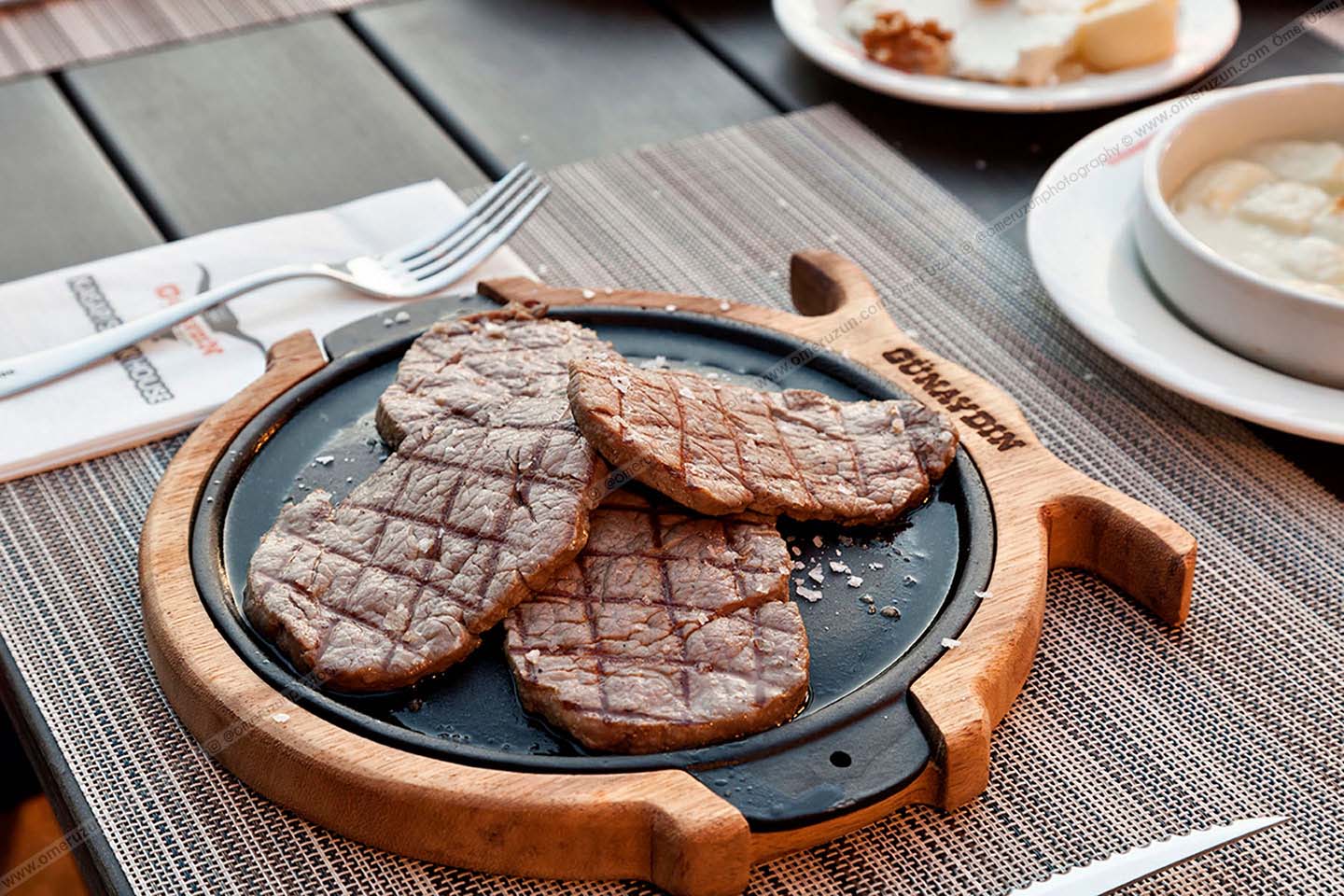 günaydın restoran yakın plan et menüsü fotoğraf çekimi
